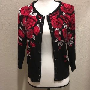 WHBM snap front cardigan sweater